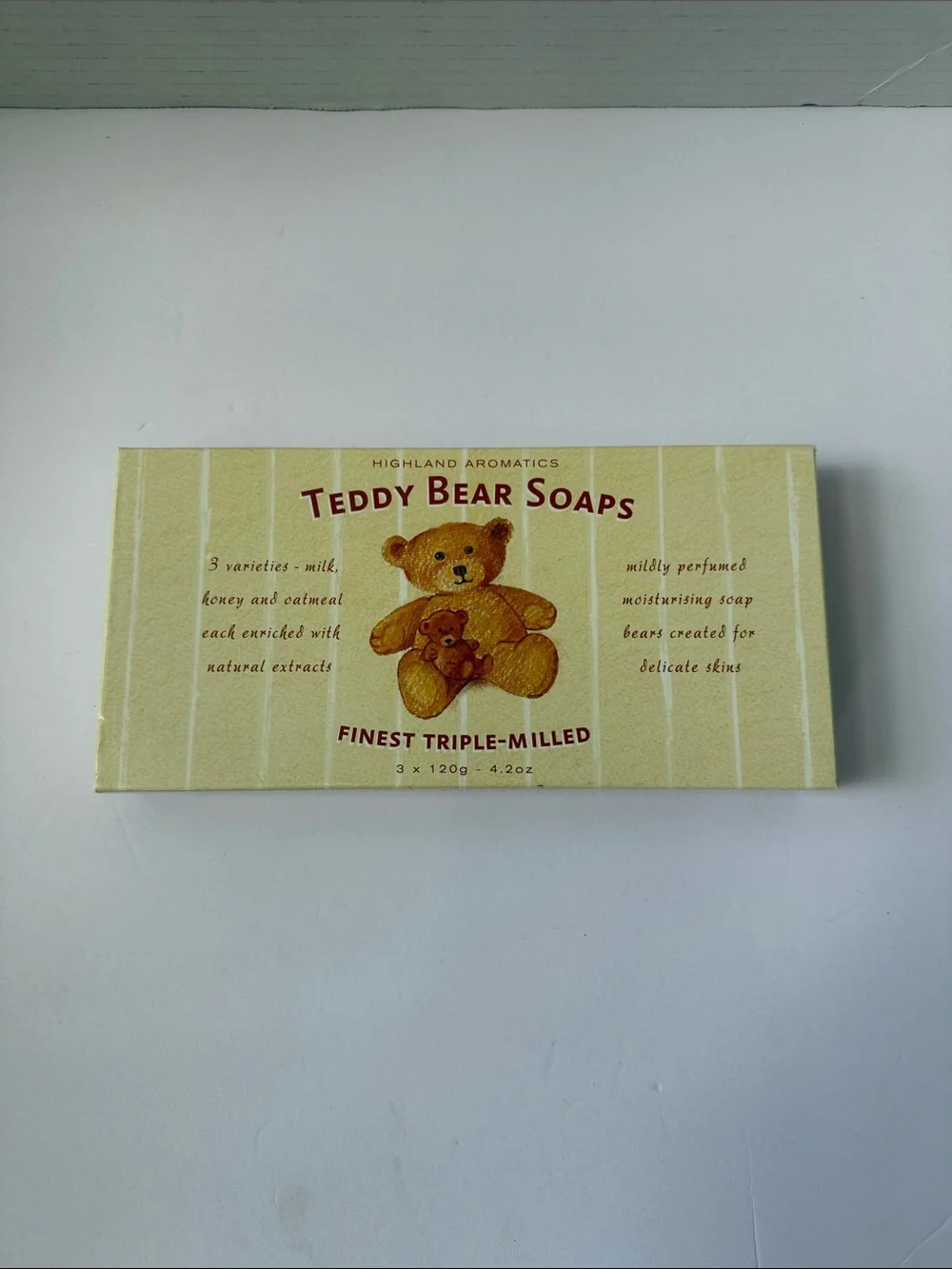 Teddy Bear Soaps - Gentle Yellow Bath Soap Set #606 #607